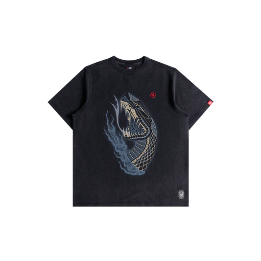 TNTCO : Cobra Stone Wash Tee Black