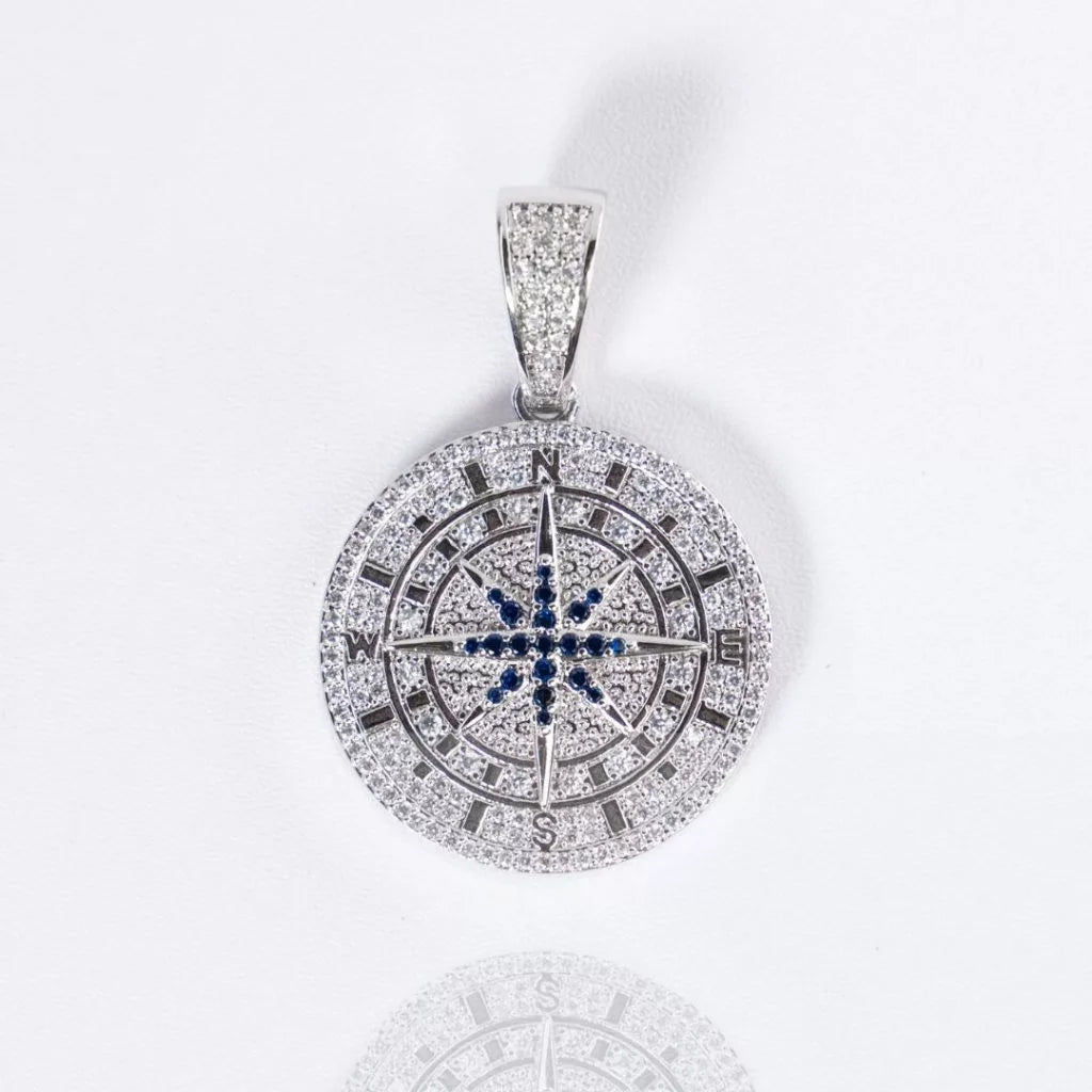 2HYPE : Iced Out Compass Pendant