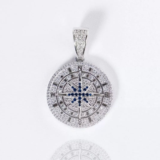 2HYPE : Iced Out Compass Pendant