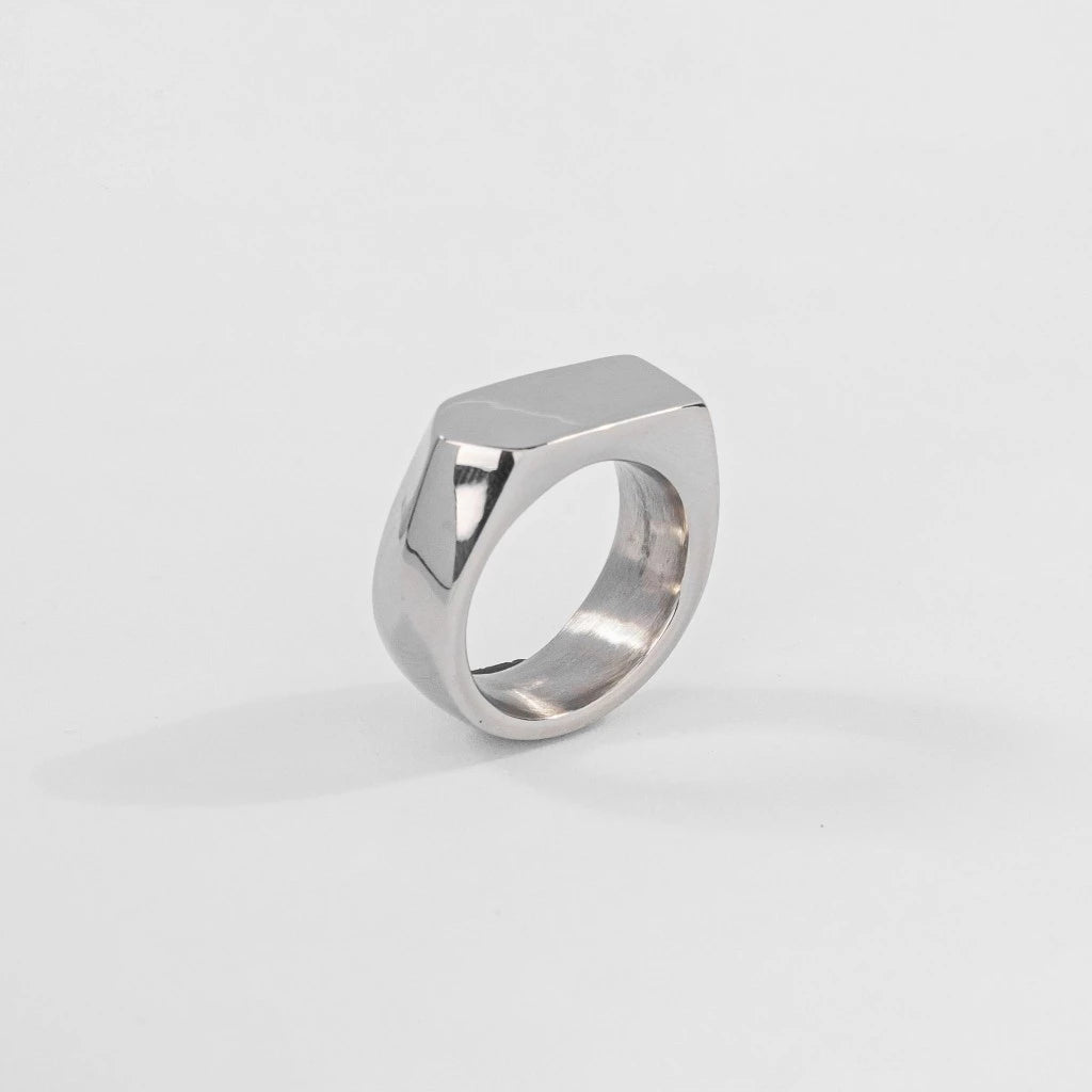 2HYPE STEEL SIGNET RING